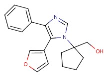 {1-[5-(3-furyl)-4-phenyl-1H-imidazol-1-yl]cyclopentyl}methanol