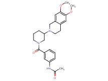 N-(3-{[3-(6,7-dimethoxy-3,4-dihydro-2(1H)-isoquinolinyl)-1-piperidinyl]carbonyl}phenyl)acetamide