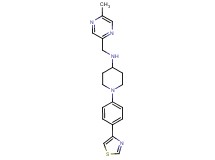 N-[(5-methyl-2-pyrazinyl)methyl]-1-[4-(1,3-thiazol-4-yl)phenyl]-4-piperidinamine