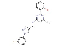 2-[4-({[1-(3-fluorophenyl)-1H-pyrazol-4-yl]methyl}amino)-6-methylpyrimidin-2-yl]phenol