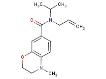 N-allyl-N-isopropyl-4-methyl-3,4-dihydro-2H-1,4-benzoxazine-7-carboxamide