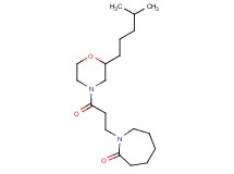 1-{3-[2-(4-methylpentyl)-4-morpholinyl]-3-oxopropyl}-2-azepanone