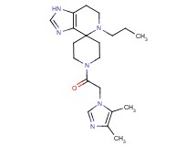 1'-[(4,5-dimethyl-1H-imidazol-1-yl)acetyl]-5-propyl-1,5,6,7-tetrahydrospiro[imidazo[4,5-c]pyridine-4,4'-piperidine]