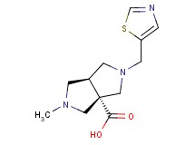 (3aS*,6aS*)-2-methyl-5-(1,3-thiazol-5-ylmethyl)hexahydropyrrolo[3,4-c]pyrrole-3a(1H)-carboxylic acid
