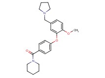 1-{4-[2-methoxy-5-(pyrrolidin-1-ylmethyl)phenoxy]benzoyl}piperidine