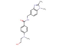 N-[(1,2-dimethyl-1H-benzimidazol-5-yl)methyl]-4-[(2-hydroxyethyl)(methyl)amino]benzamide
