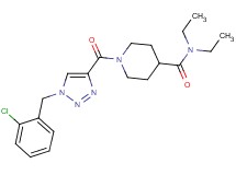 1-{[1-(2-chlorobenzyl)-1H-1,2,3-triazol-4-yl]carbonyl}-N,N-diethyl-4-piperidinecarboxamide