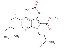 methyl 3-(acetylamino)-5-[(2-ethylbutyl)amino]-1-(3-methylbutyl)-1H-pyrrolo[2,3-b]pyridine-2-carboxylate