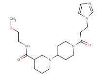 1'-[3-(1H-imidazol-1-yl)propanoyl]-N-(2-methoxyethyl)-1,4'-bipiperidine-3-carboxamide
