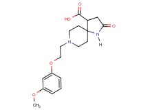 8-[2-(3-methoxyphenoxy)ethyl]-2-oxo-1,8-diazaspiro[4.5]decane-4-carboxylic acid