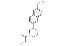 {2-[2-(6-methoxy-2-naphthyl)-4-morpholinyl]-2-oxoethyl}amine hydrochloride