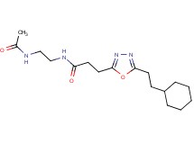 N-[2-(acetylamino)ethyl]-3-[5-(2-cyclohexylethyl)-1,3,4-oxadiazol-2-yl]propanamide