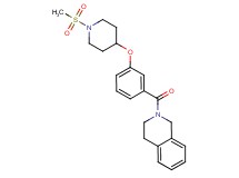 2-(3-{[1-(methylsulfonyl)-4-piperidinyl]oxy}benzoyl)-1,2,3,4-tetrahydroisoquinoline