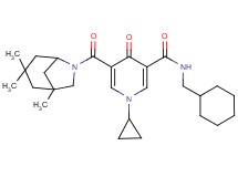 N-(cyclohexylmethyl)-1-cyclopropyl-4-oxo-5-[(1,3,3-trimethyl-6-azabicyclo[3.2.1]oct-6-yl)carbonyl]-1,4-dihydro-3-pyridinecarboxamide