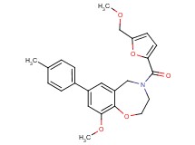 9-methoxy-4-[5-(methoxymethyl)-2-furoyl]-7-(4-methylphenyl)-2,3,4,5-tetrahydro-1,4-benzoxazepine