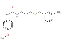 N-(6-methoxypyridin-3-yl)-N'-{3-[(3-methylbenzyl)thio]propyl}urea