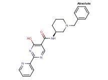 N-[(3S)-1-benzylpiperidin-3-yl]-4-hydroxy-2-pyridin-2-ylpyrimidine-5-carboxamide