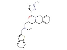 N-{1-[1-(1-benzothien-2-ylmethyl)-4-piperidinyl]-2-phenylethyl}-N,1-dimethyl-1H-pyrazole-3-carboxamide