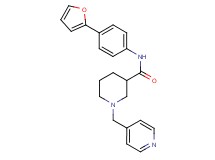 N-[4-(2-furyl)phenyl]-1-(4-pyridinylmethyl)-3-piperidinecarboxamide