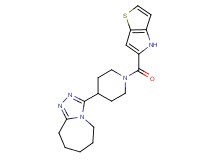3-[1-(4H-thieno[3,2-b]pyrrol-5-ylcarbonyl)piperidin-4-yl]-6,7,8,9-tetrahydro-5H-[1,2,4]triazolo[4,3-a]azepine