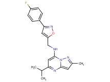 N-{[3-(4-fluorophenyl)-5-isoxazolyl]methyl}-5-isopropyl-2-methylpyrazolo[1,5-a]pyrimidin-7-amine