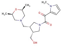 2-[(3R*,4R*)-3-{[(2R*,6S*)-2,6-dimethylmorpholin-4-yl]methyl}-4-(hydroxymethyl)pyrrolidin-1-yl]-1-(1-methyl-1H-pyrrol-2-yl)-2-oxoethanone