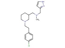 ({1-[2-(4-chlorophenyl)ethyl]-3-piperidinyl}methyl)methyl(1H-pyrazol-3-ylmethyl)amine