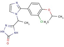 5-{1-[2-(3-chloro-4-isopropoxyphenyl)-1H-imidazol-1-yl]ethyl}-2,4-dihydro-3H-1,2,4-triazol-3-one
