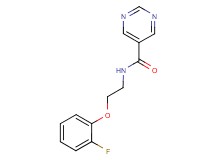 N-[2-(2-fluorophenoxy)ethyl]-5-pyrimidinecarboxamide