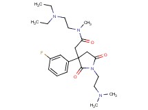 N-[2-(diethylamino)ethyl]-2-[1-[2-(dimethylamino)ethyl]-3-(3-fluorophenyl)-2,5-dioxo-3-pyrrolidinyl]-N-methylacetamide