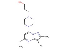 3-[4-(5-ethyl-2,3-dimethylpyrazolo[1,5-a]pyrimidin-7-yl)piperazin-1-yl]propan-1-ol