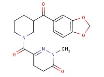 6-{[3-(1,3-benzodioxol-5-ylcarbonyl)-1-piperidinyl]carbonyl}-2-methyl-4,5-dihydro-3(2H)-pyridazinone