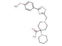 1'-{[3-(4-methoxyphenyl)-1,2,4-oxadiazol-5-yl]methyl}-1,4'-bipiperidine-4'-carboxamide