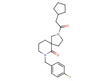 2-(cyclopentylacetyl)-7-(4-fluorobenzyl)-2,7-diazaspiro[4.5]decan-6-one