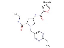 (4S)-N-ethyl-1-[(2-ethylpyrimidin-5-yl)methyl]-4-(2-furoylamino)-L-prolinamide