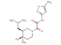 2-[(3S*,4R*)-4-hydroxy-3-isobutyl-4-methylpiperidin-1-yl]-N-(5-methylisoxazol-3-yl)-2-oxoacetamide
