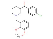 (4-chlorophenyl)[1-(2,3-dimethoxybenzyl)-3-piperidinyl]methanone