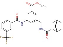 methyl 3-({[(1R*,2R*,4R*)-bicyclo[2.2.1]hept-5-en-2-ylcarbonyl]amino}methyl)-5-{[3-(trifluoromethyl)benzoyl]amino}benzoate