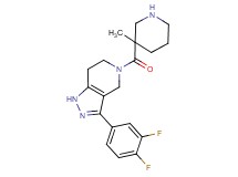 3-(3,4-difluorophenyl)-5-[(3-methylpiperidin-3-yl)carbonyl]-4,5,6,7-tetrahydro-1H-pyrazolo[4,3-c]pyridine