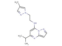 5-isopropyl-N-[2-(4-methyl-1H-pyrazol-1-yl)ethyl]pyrazolo[1,5-a]pyrimidin-7-amine