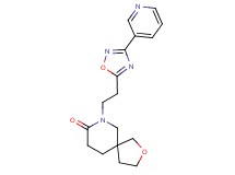 7-[2-(3-pyridin-3-yl-1,2,4-oxadiazol-5-yl)ethyl]-2-oxa-7-azaspiro[4.5]decan-8-one