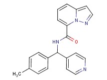N-[(4-methylphenyl)(pyridin-4-yl)methyl]pyrazolo[1,5-a]pyridine-7-carboxamide