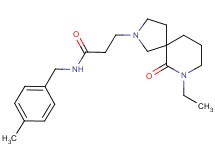 3-(7-ethyl-6-oxo-2,7-diazaspiro[4.5]dec-2-yl)-N-(4-methylbenzyl)propanamide