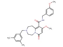 3-(3,5-dimethylbenzyl)-9-methoxy-N-(3-methoxybenzyl)-7-oxo-1,2,3,4,5,7-hexahydropyrido[1,2-d][1,4]diazepine-10-carboxamide