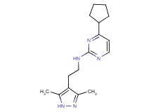 4-cyclopentyl-N-[2-(3,5-dimethyl-1H-pyrazol-4-yl)ethyl]pyrimidin-2-amine
