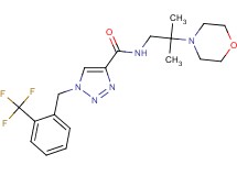 N-[2-methyl-2-(4-morpholinyl)propyl]-1-[2-(trifluoromethyl)benzyl]-1H-1,2,3-triazole-4-carboxamide