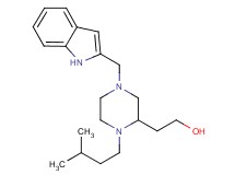 2-[4-(1H-indol-2-ylmethyl)-1-(3-methylbutyl)-2-piperazinyl]ethanol