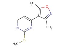 4-(3,5-dimethyl-4-isoxazolyl)-2-(methylthio)pyrimidine