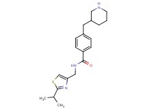 N-[(2-isopropyl-1,3-thiazol-4-yl)methyl]-4-(3-piperidinylmethyl)benzamide