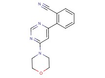 2-(6-morpholin-4-ylpyrimidin-4-yl)benzonitrile